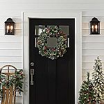 24" National Tree Company Pre-Lit Artificial Christmas Wreath $27