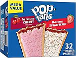 32-Count Pop-Tarts Toaster Pastries Variety Pack (Frosted Cherry/Strawberry) $5.90