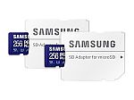 2-Pack 256GB Samsung Pro Plus MicroSD card $28