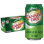 12-Count 12-Oz Sodas (Canada Dry, 7-Up, Sunkist, A&W Root Beer & More) 3 for $11