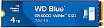 4TB WD Blue SN5000 PCIe 4.0 NVMe Internal SSD $190