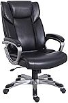 AmazonBasics High-Back Bonded Leather Executive Office Computer Desk Chair $51.99