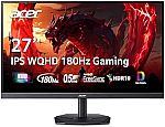 acer Nitro 27" WQHD Gaming Monitor $149.99