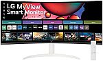 LG 34SR60QC-W 34" QHD Curved MyView Smart Monitor $249.99