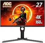 AOC U27G3X 27" 4K Frameless Gaming Monitor $349.99