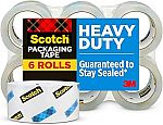 6 Rolls Scotch Heavy Duty Packaging Tape 1,88 in x 54.6 yd $13.40