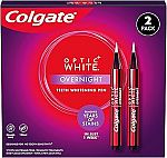 2-pack Colgate Optic White Overnight Teeth Whitening Pen $12.68