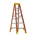 6' Werner Fiberglass Type 1A- 300-lb Load Capacity Step Ladder $59