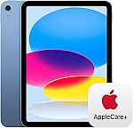 Apple iPad (10th Generation) 64GB with AppleCare+ (2 Years) $308