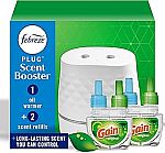 Febreze Plug Scent Booster Air Freshener Starter Kit (Oil Warmer + 2 Refills) $8.34