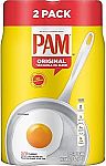 2-pack Pam Original No-Stick Cooking Spray 100% natural Canola Oil 12oz $6.48