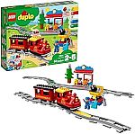 LEGO DUPLO Town Steam Train Set - Battery Powered Remote Control Train Toys $61.07