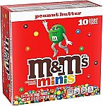 10-Count 1.74-Oz M&M'S Minis Peanut Butter Chocolate Candy Share Size Tubes $10.55
