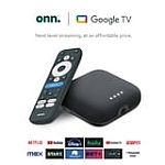 Onn 4K UHD Dolby Streaming Media Player with Google TV + $5 Walmart Cash $39