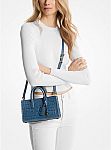 Michael Kors Scarlett Extra-Small Crocodile Embossed Leather Crossbody Bag $71