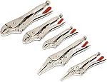 5-Piece Crescent Curved & Long Nose Locking Plier Set $17