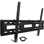 DuraPro Tilting Wall Mount Kit for 24" to 84" TVs + 6' HDMI Cable $8.95