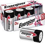 8-Count Energizer Max Alkaline D Cell Batteries $5.69