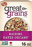 16-Oz Great Grains Raisins Dates and Pecans Breakfast Cereal $2.84