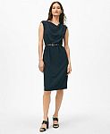 Brooks Brothers Womens Cap Sleeve Belted Cowl Neck Dress $99 and more