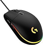 Logitech G203 Lightsync Wired Optical Gaming Mouse $19