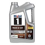 Mobil 1 Truck & SUV Full Synthetic Engine Oil 5 Quart (0W-20 or 5W-30} $11.65 (YMMV)