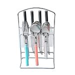 17-Piece Mainstays Aura Flatware Set w/ Storage Rack $3.98