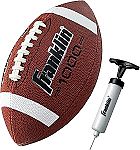 Franklin Sports Official Size 1000 Outdoor Football w/ Ball Pump $8.99 and more