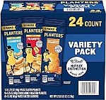 24 Counts PLANTERS Peanuts & Cashews Variety Pack $10.49