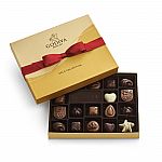Godiva Assorted Chocolate Gold Gift Box, Red Ribbon, 18 pc. $21.60 (40% Off)
