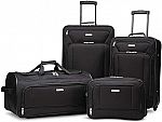 4-Piece American Tourister Fieldbrook XLT Softside Upright Luggage $69.99
