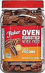 17-Oz Fisher Snack Oven Roasted Never Fried Mammoth Pecans $9.98