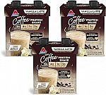 12-Count 11-oz. Atkins Iced Coffee Vanilla Latte Protein Shake $12