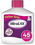 MiraLAX Laxative Powder, Gentle Constipation Relief 45-day Dose $17.28