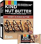 6 Count KIND Nut Butter Filled, Honey Almond Butter $2.39 and more