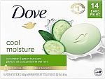 14-Ct Dove Beauty Bar Gentle Skin Cleanser $10