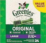 24 Counts Greenies Original Large Natural Dental Care Dog Treats $16 and more
