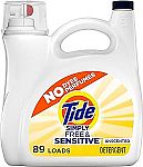 Simply Liquid Laundry Detergent, Free & Sensitive, 128 Oz, 89 Loads $9.90