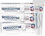 3-pack 3.4oz Sensodyne Sensitivity & Gum Sensitive Toothpaste $10.49 & More