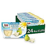 24-Pk 4-Oz Dole Diced Pears Fruit Bowls (No Sugar Added) $10.81 and more