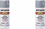 Rust-Oleum 2 Pack, 12oz (Gray or Orange) $5.94