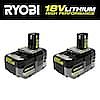 RYOBI ONE+ HP 18V 6.0Ah and 4.0Ah Battery $99