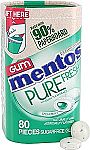 80 Count Mentos Pure Fresh Sugar-Free Chewing Gum with Xylitol, Spearmint $3
