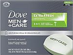 14-Pack 3.75-Oz Dove Men+Care 3 in 1 Cleanser Bars (Extra Fresh) $8.61