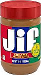 6-pack 16 Ounces Jif Creamy Peanut Butter $10.89