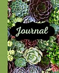 120 Page Blank Lined 7.5 x 9 Journal: Succulents full cover $1.60 and more
