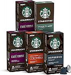 50-Count Starbucks by Nespresso, Intense Variety Pack $24.47