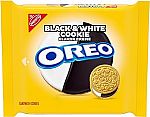 10.68 oz OREO Black and White Cookie Creme Sandwich Cookies, Limited Edition $3.67 and more