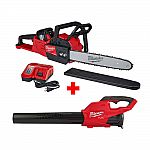Milwaukee M18 Fuel 16" Chainsaw Kit & Blower Bundle $359.20