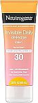 3 oz Neutrogena Invisible Daily Defense Sunscreen Lotion SPF 30 $4.24